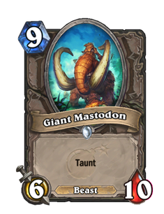 Карта Hearthstone «Огромный мастодонт»