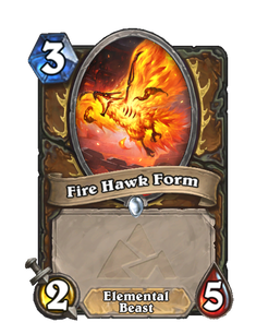 Карта Hearthstone «Облик огнеястреба»
