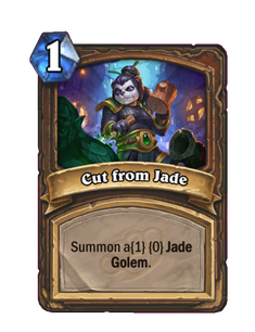 Карта Hearthstone «Резьба по нефриту»
