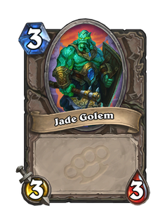 Карта Hearthstone «Нефритовый голем»
