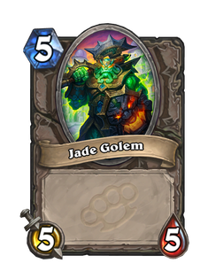 Карта Hearthstone «Нефритовый голем»