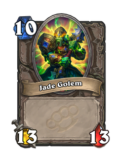 Карта Hearthstone «Нефритовый голем»