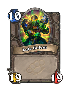 Карта Hearthstone «Нефритовый голем»
