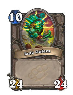 Карта Hearthstone «Нефритовый голем»