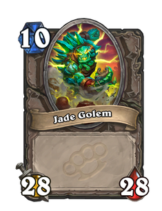 Карта Hearthstone «Нефритовый голем»