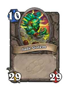 Карта Hearthstone «Нефритовый голем»