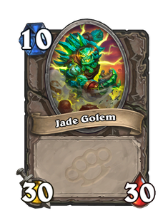 Карта Hearthstone «Нефритовый голем»