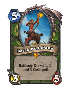 Карта Hearthstone «Барак Кодобой»