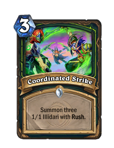 Карта Hearthstone «Скоординированная атака»