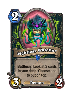 Карта Hearthstone «Незрячий наблюдатель»
