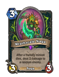 Карта Hearthstone «Нага из Зловещей Чешуи»
