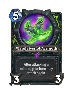 Карта Hearthstone «Боевые клинки Аззинота»
