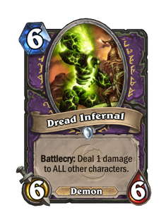 Карта Hearthstone «Жуткий инфернал»