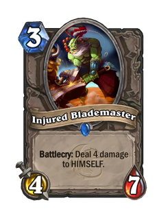 Карта Hearthstone «Раненый мастер клинка»