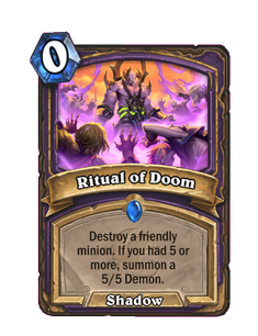Карта Hearthstone «Ритуал рока»
