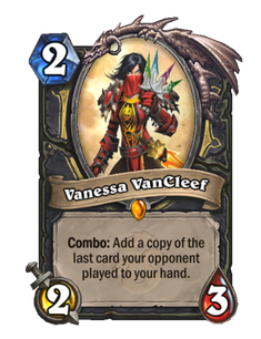 Карта Hearthstone «Ванесса ван Клиф»