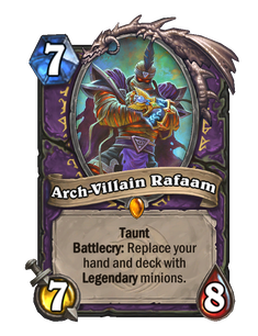 Карта Hearthstone «Суперзлодей Рафаам»