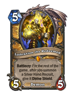 Карта Hearthstone «Лотраксион Искупитель»