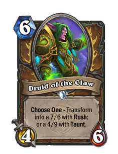 Карта Hearthstone «Друид когтя»