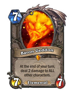 Карта Hearthstone «Барон Геддон»