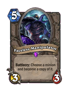 Карта Hearthstone «Безликий манипулятор»