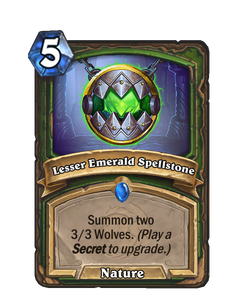 Карта Hearthstone «Оберег: малый изумруд»