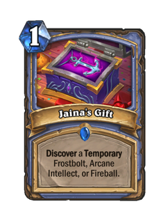 Карта Hearthstone «Подарок Джайны»