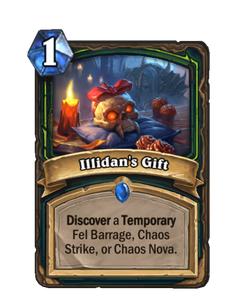 Карта Hearthstone «Подарок Иллидана»