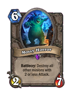 Карта Hearthstone «Мшистое чудище»