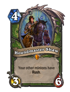 Карта Hearthstone «Псарь Шоу»