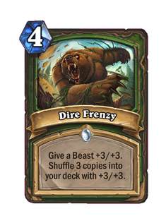 Карта Hearthstone «Ужасное бешенство»