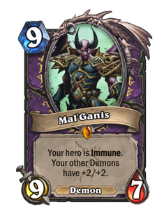Карта Hearthstone «Мал'Ганис»