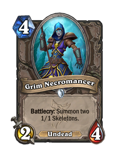 Карта Hearthstone «Мрачный некромант»