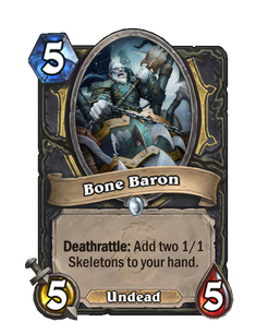 Карта Hearthstone «Повелитель костей»