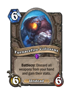 Карта Hearthstone «Тигельный колосс»