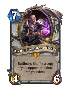 Карта Hearthstone «Архиепископ Бенедикт»