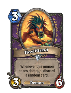 Карта Hearthstone «Воющая тварь»