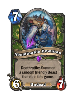 Карта Hearthstone «Поганый стрелок»