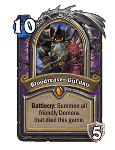 Карта Hearthstone «Кровопийца Гул'дан»
