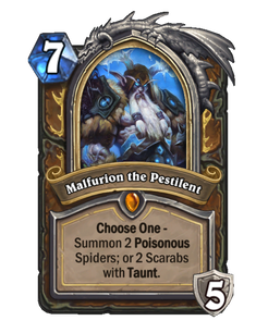 Карта Hearthstone «Малфурион Пагубный»