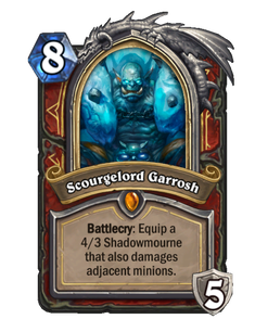 Карта Hearthstone «Владыка Плети Гаррош»