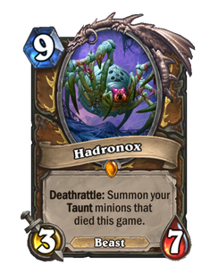 Карта Hearthstone «Хадронокс»