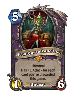 Карта Hearthstone «Королева Лана'тель»