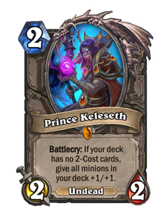 Карта Hearthstone «Принц Келесет»