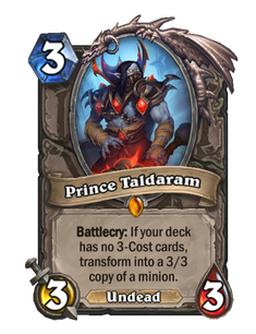 Карта Hearthstone «Принц Талдарам»