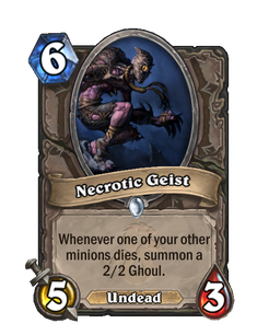 Карта Hearthstone «Некротический упырь»