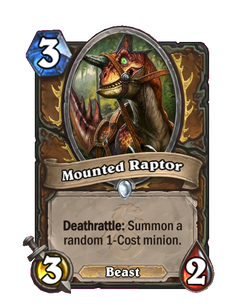 Карта Hearthstone «Ездовой ящер»