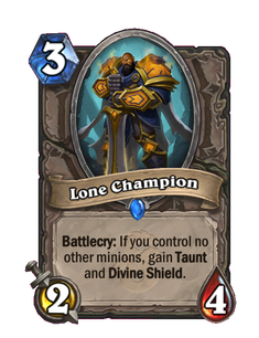 Карта Hearthstone «Герой-одиночка»