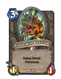Карта Hearthstone «Камнекожий василиск»