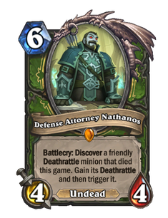 Карта Hearthstone «Адвокат Натанос»